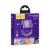 Кабель Hoco X21 Plus Silicone Lightning 2m