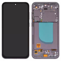 Дисплейний модуль для Samsung S711 Galaxy S23 FE, з рамкою, High Copy, OLED, Black