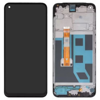Дисплейний модуль для Oppo A53 4G, з рамкою, Original PRC, Black