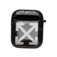 Silicone Case for AirPods Glossy Brand Ofwhite black