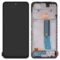 Дисплейний модуль для Xiaomi Poco M4 Pro 4G, Redmi Note 11, з рамкою, OLED, Black
