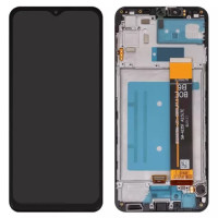 Дисплейний модуль для Samsung A235 Galaxy A23, з рамкою, Service Pack, Black