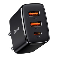 Мережевий зарядний пристрій Baseus Compact Quick Charger, PD 30W, Black