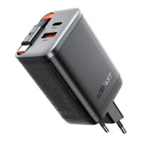 Мережевий зарядний пристрій Acefast A111, PD 67W, GaN, Cable Type-C, Black