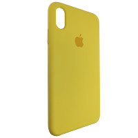 Чехол Copy Silicone Case iPhone XS Max Yellow (4)