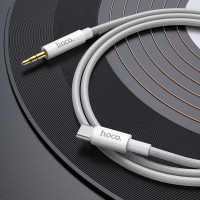 Кабель AUX Hoco UPA19, Type-C to Jack 3.5 mm, 1m, Gray 1