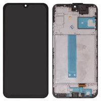 Дисплейний модуль для Samsung A256 Galaxy A25, з рамкою, High Copy, Small OLED, Black