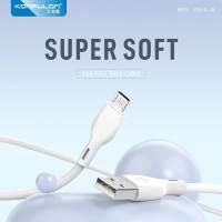 Кабель Konfulon DC53, Micro, 1m, 2.4A, White 2