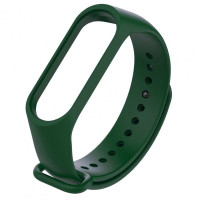 Ремінець для фітнес браслету Mi Band 5/6 (Silicone) Dark Green