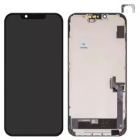 Дисплейний модуль для iPhone 14 Plus, High Copy, без мікросхеми, OLED, GX OEM hard, Black