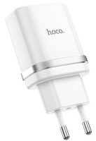 Мережевий Зарядний Пристрій Hoco C12Q, QC 3.0, PD 18W, Cable Type-C, White
