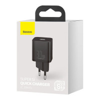 Мережевий зарядний пристрій Baseus Super Si Quick Charger, 30W, Black 2