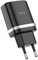 Мережевий Зарядний Пристрій Hoco C12Q, QC 3.0, PD 18W, Cable Type-C, Black