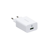 Мережевий зарядний пристрій Borofone BA21A, Cable Type-C, QC 3.0, PD 18W, White 2