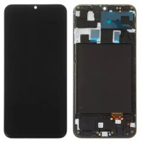 Дисплейний модуль для Samsung A205 Galaxy A20, High Copy, Small OLED, Black