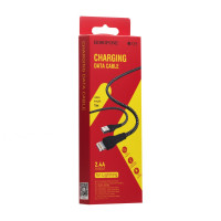 Кабель Borofone BX39 Beneficial, Lightning, 1m, 2.4A, Black-Red 2