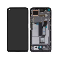 Дисплейний модуль для Xiaomi Mi 10T, Mi 10T Pro, з рамкою, OriginalPRC, Cosmic Black