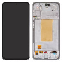 Дисплейний модуль для Samsung A366 Galaxy A36, з рамкою, Original PRC, White