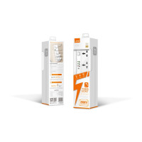 Мережевий подовжувач LDNIO SC5415, 5xSocket/1xType-C/3xUSB-A, PD 20W, QC 3.0, 2m, White 3