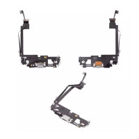 Шлейф для iPhone 12 Pro Max, з роз'ємом зарядки та мікрофоном, Original PRC, White