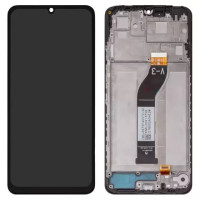 Дисплейний модуль для Xiaomi Redmi 13C, BV067WBM, з рамкою, Service Pack, Black