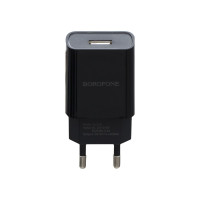 Мережевий зарядний пристрій Borofone BA20A, Cable Micro, 2.1A, Black 1