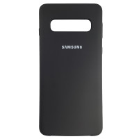 Чохол Silicone Case for Samsung S10  Black (18)