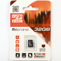 Карта пам'яті Mibrand 32Gb microSDHC (UHS-1 U3) class 10