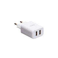 Мережевий зарядний пристрій Hoco C62A, Cable Micro, 2.1A White 2