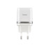 Мережевий зарядний пристрій Hoco C12Q, QC 3.0, PD 18W, Cable Micro White - 1