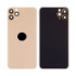 Задня кришка для iPhone 11 Pro Max, зі склом камери, Small Hole, Matte Gold - 1