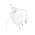 Мережевий зарядний пристрій Borofone BA82A, Cable Type-C to Type-C, PD 25W, QC 3.0, White - 10