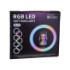 Кільцева лампа RGB MJ33 33cm Black - 8
