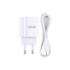 Мережевий зарядний пристрій Jokade JB042, Cable Type-C to Type-C, PD 20W, White - 3