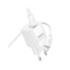 Мережевий зарядний пристрій Hoco C147A, Cable Type-C to Lightning, PD 20W, QC 3.0, White - 11