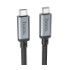 Кабель Hoco US05, Type-C to Type-C, USB 4, 8K, PD 100W, 1m, Black - 8