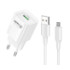Мережевий зарядний пристрій Konfulon C69C, Cable Micro, PD 20W, White - 1