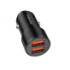 Автомобільний Зарядний Пристрій Borofone BZ19 Wisdom, 2 USB, 2.4A, Black - 1