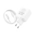 Мережевий зарядний пристрій Hoco C110A, Cable Type-C to Lightning, PD 35W, QC 3.0, White - 6