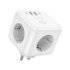 Мережевий подовжувач Borofone BAC11, 3xSocket/2xType-C/2xUSB-A, PD 40W, QC 3.0, White - 4