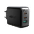 Мережевий зарядний пристрій Acefast A13 PD 65W, 2xUSB-C,1xUSB-A, Cable Type-C to Type-C Black - 1
