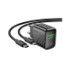 Мережевий зарядний пристрій Hoco CS25A, Cable Type-C to Type-C, 1xType-C, 1xUSB-A, PD 20W, Black - 5