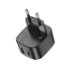 Мережевий зарядний пристрій Hoco CS32A, 1xUSB-C, 1xUSB, PD 20W, QC 3.0, Black - 1