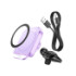 Автотримач Hoco HW17, Wireless Charging MagSafe, 15W, Purple - 8