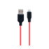 Кабель Hoco X21 Plus, Lightning, 1m, Black-Red - 1