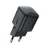 Мережевий зарядний пристрій Acefast A118, PD 30W, mini GaN, Black - 1