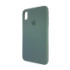 Чохол Copy Silicone Case iPhone XS Max Wood Green (58) - 2