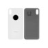Задня панель корпуса для iPhone X, біла, потрібно зняти скло камери, High Copy, small hole - 1