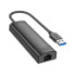 USB-хаб Hoco HB42, 4 in 1, Type-C to 3xUSB 3.0/RJ45, 0.2m, Black - 6