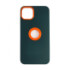 Чохол Silicone Hole Case iPhone 12/12 Pro Green - 1